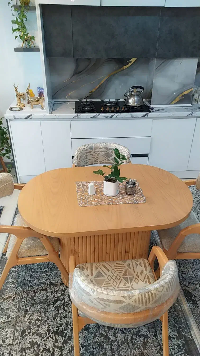 میز ناهار خوری 4نفره تمام راش|میز و صندلی غذاخوری|شهریار, شهرک وائین|دیوار