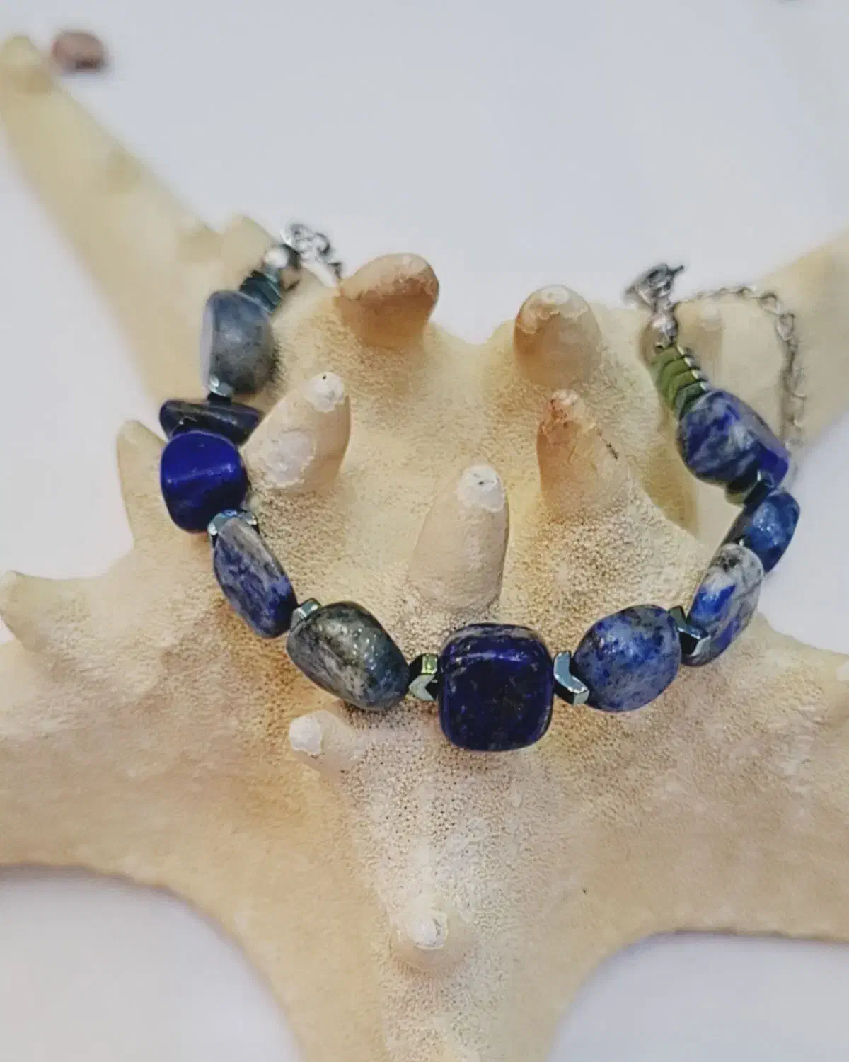 دستبند با سنگ لاجورد طبیعی|جواهرات|تهران, آرژانتین|دیوار