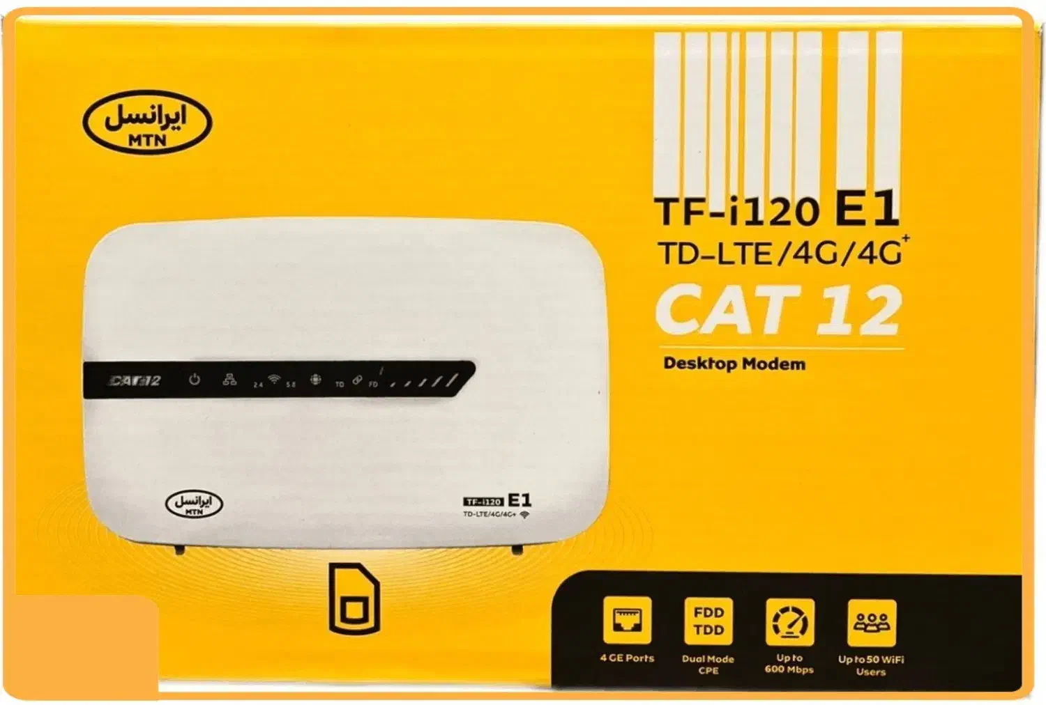 مودم آنلاک ایرانسل 4G/TD-LTE مدلTF-i120 E1|مودم و تجهیزات شبکه|گرگان, |دیوار