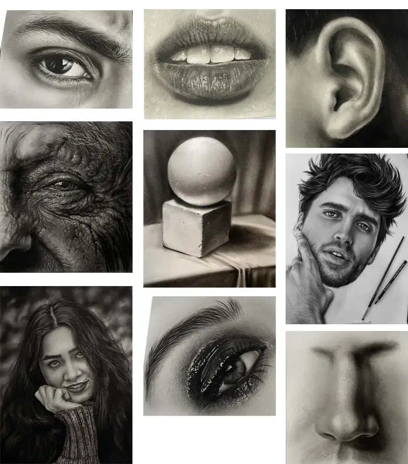 دوره طراحی چهره و سیاه قلم رایگان|خدمات آموزشی|بجنورد, |دیوار