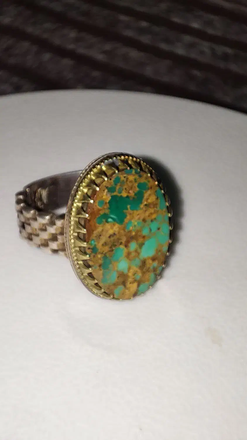 انگشتر فیروزه نیشابوری قواره بزرگ|جواهرات|بومهن, |دیوار