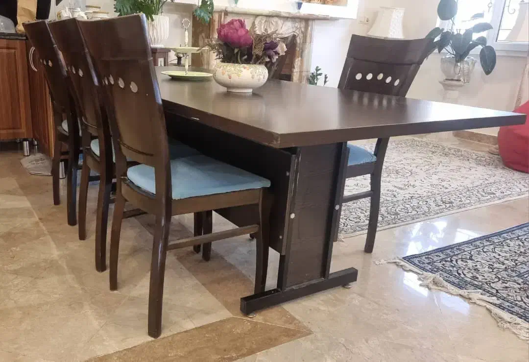 میز ام دی اف ۱۰ نفره با ۶ صندلی|میز و صندلی غذاخوری|لواسان, |دیوار