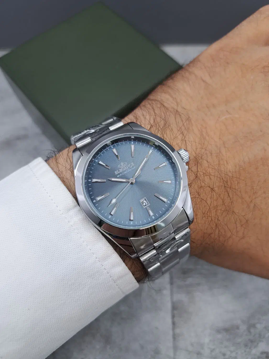 ست الگانس امگایی با رنگ صفحه خوشرنگ آبی|ساعت|اصفهان, قائمیه|دیوار