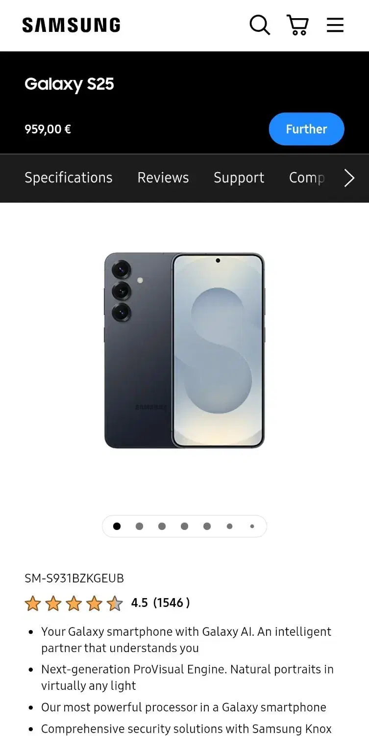 S25 256GB Blueblack (توضیحات را بخوانید)|موبایل|تهران, پاسداران|دیوار
