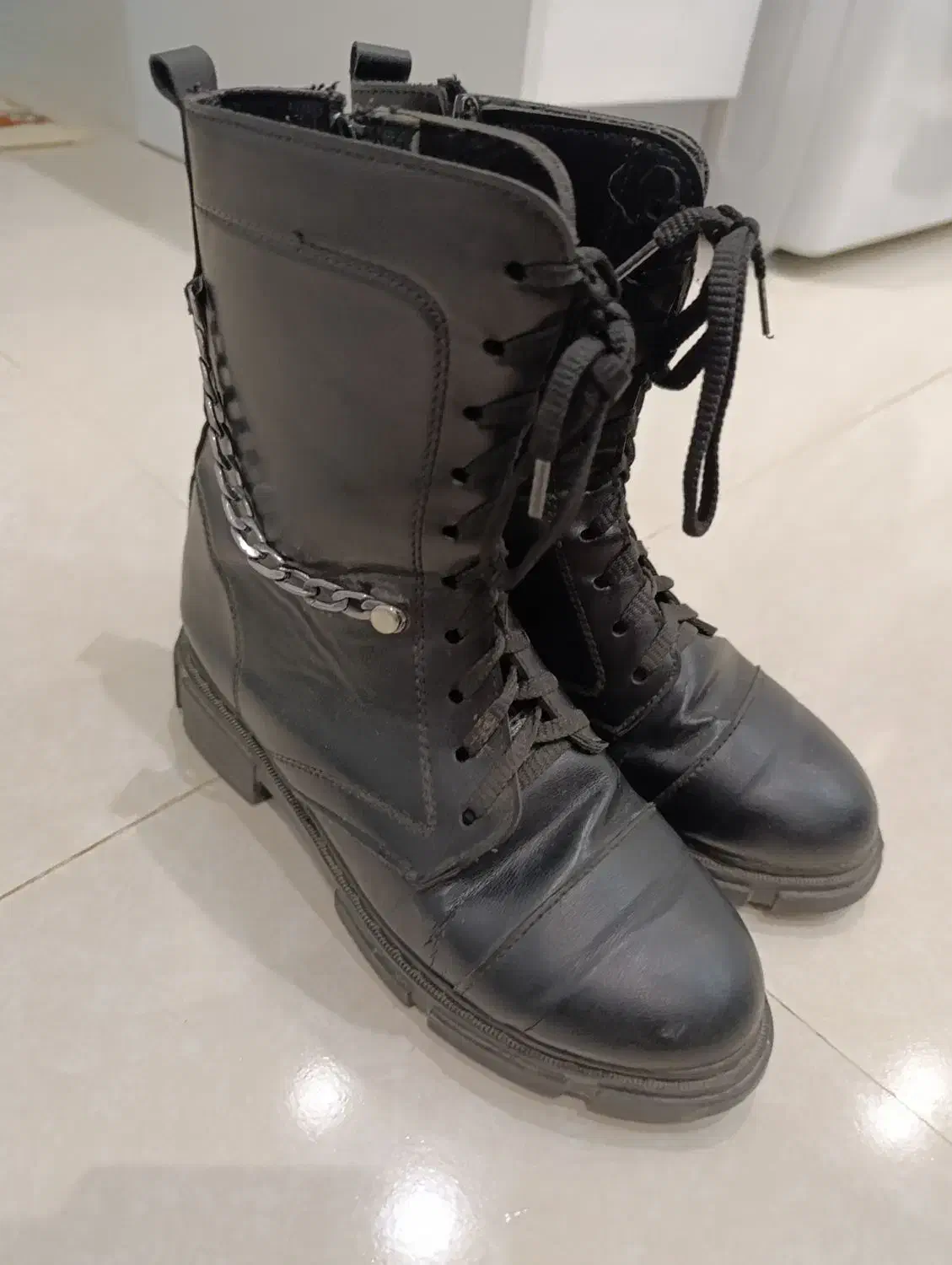 نیم بوت دخترانه نو سایز ۳۹|کیف، کفش، کمربند|خرم‌آباد, |دیوار