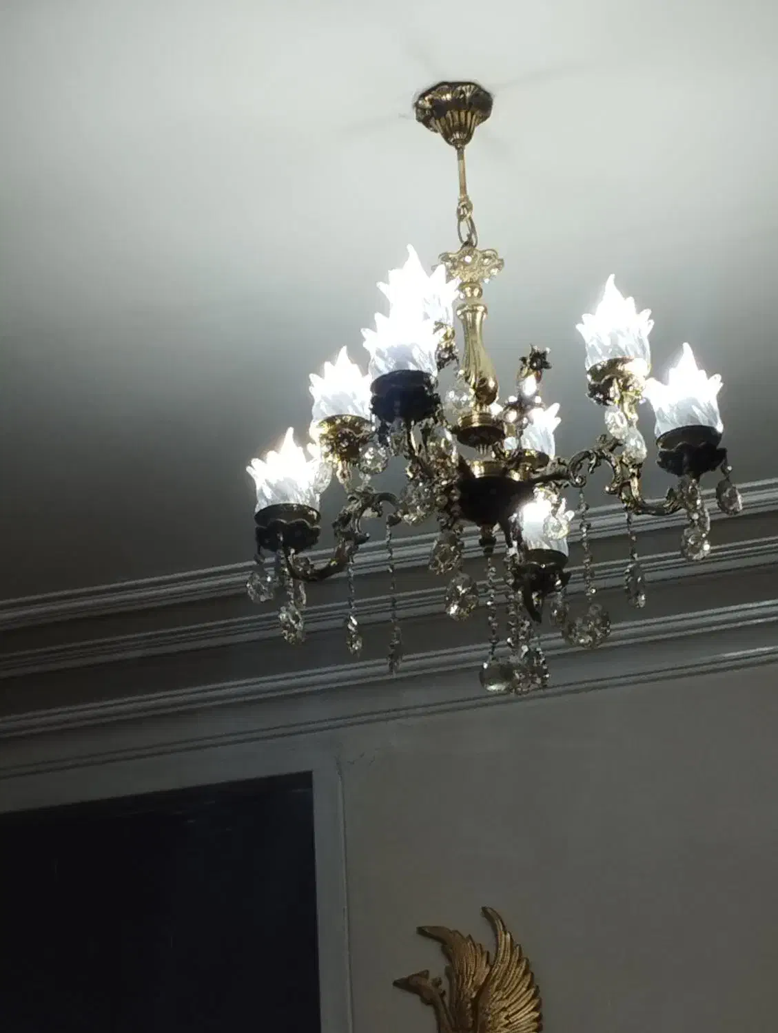 لوستر|لوستر و چراغ آویز|هشترود, |دیوار