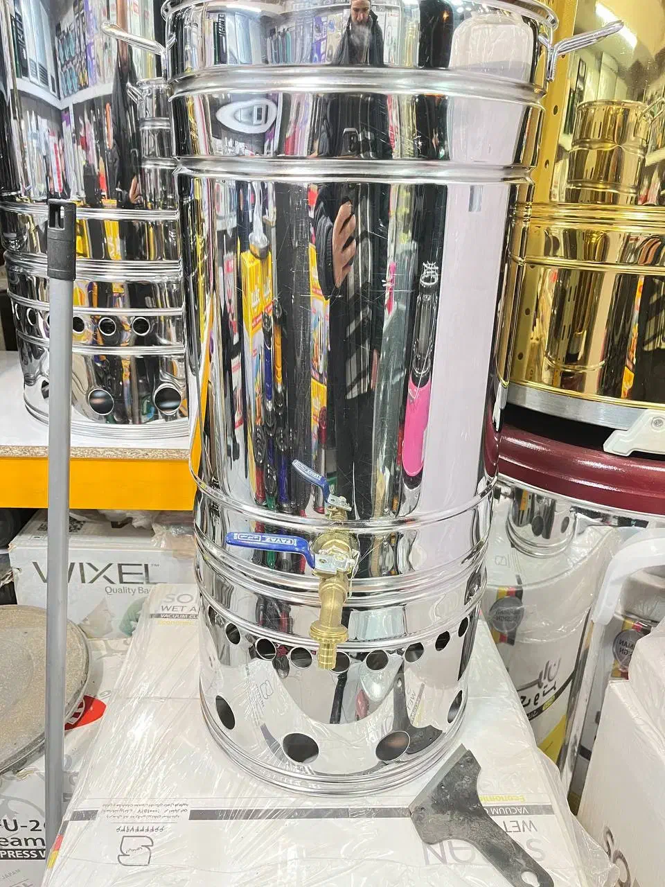 سماور گازی مجلسی ضخیم تا ۳۵۰ لیتری هییتی|سماور، چایساز، قهوهساز|مشهد, پورسینا|دیوار