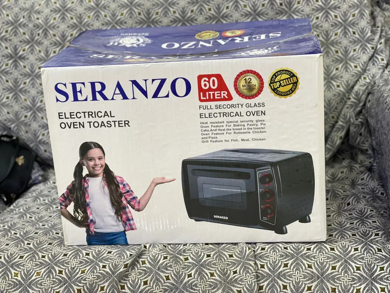 مایکرو فر برند Seranzo 60لیتری|اجاق گاز و لوازم برقی پخت‌وپز|سرپل ذهاب, |دیوار