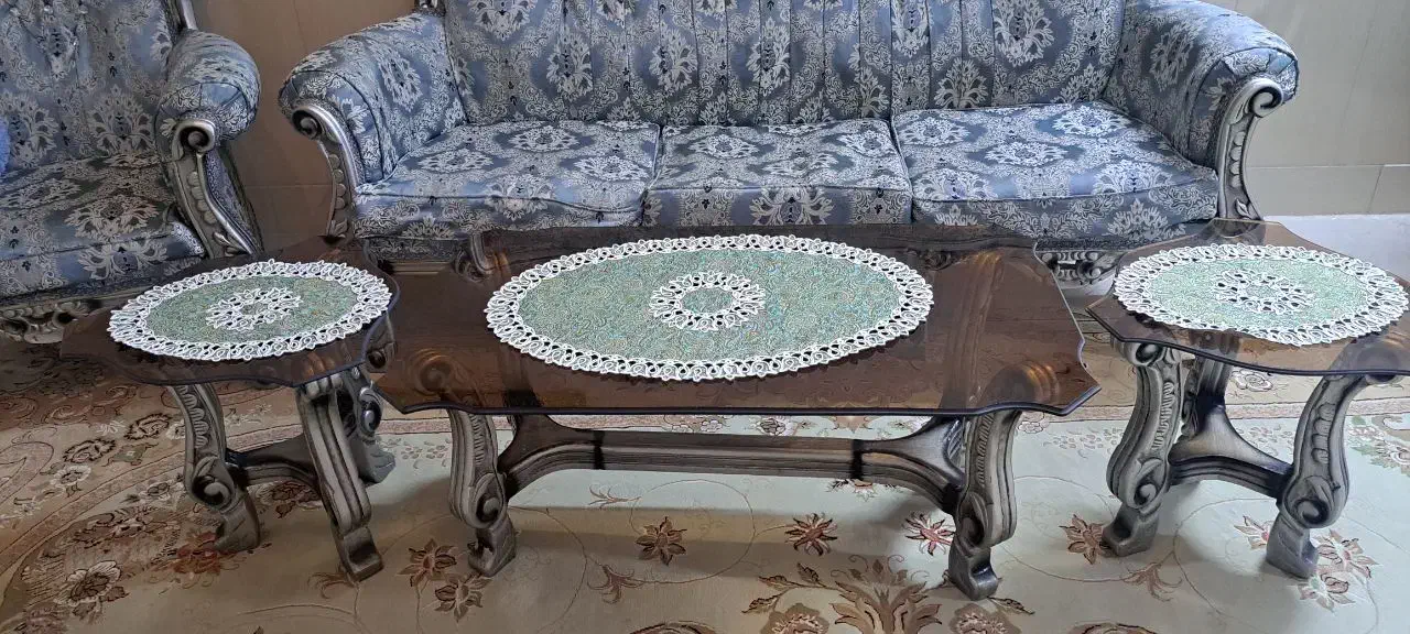 مبل استیل ۹ نفره|مبلمان خانگی و میز عسلی|شیروان (خراسان), |دیوار