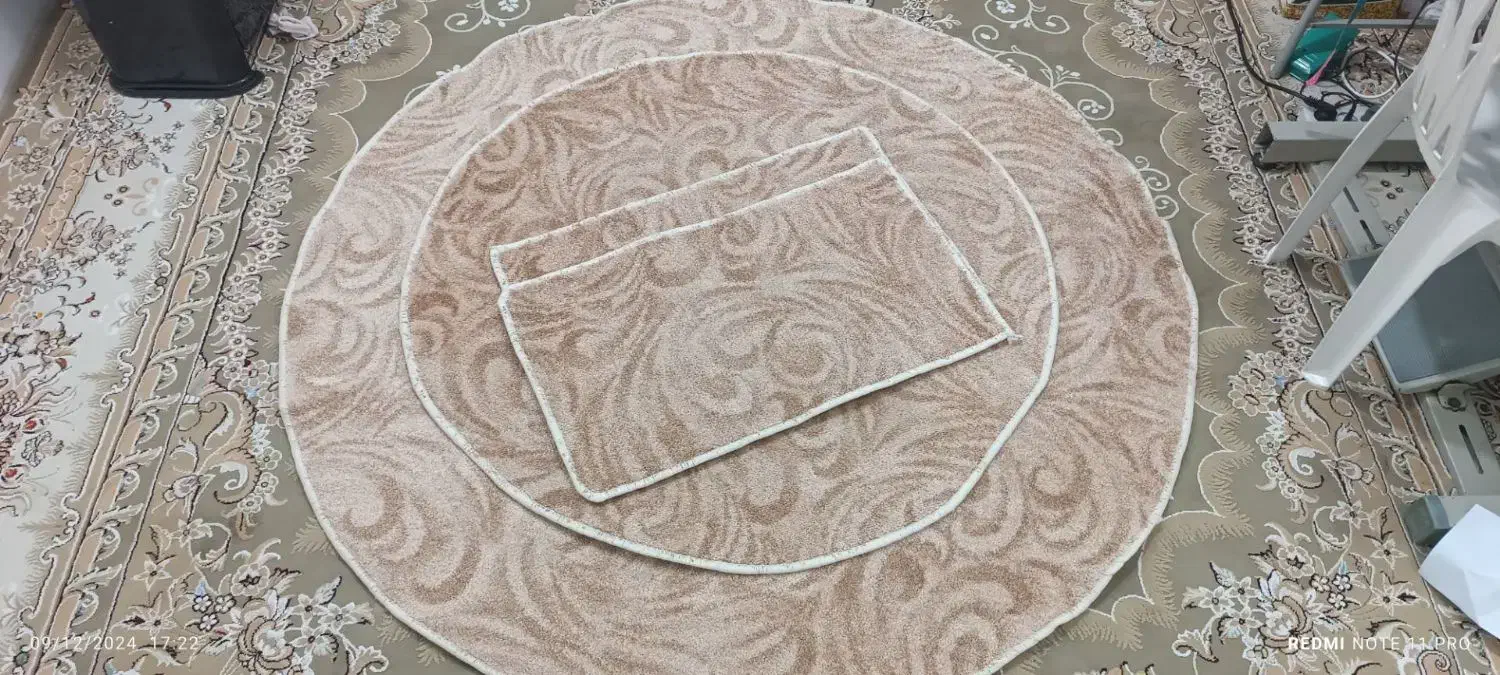 گلیم فرش پرزدارکرمی|گلیم، جاجیم، گبه|کرمانشاه, |دیوار