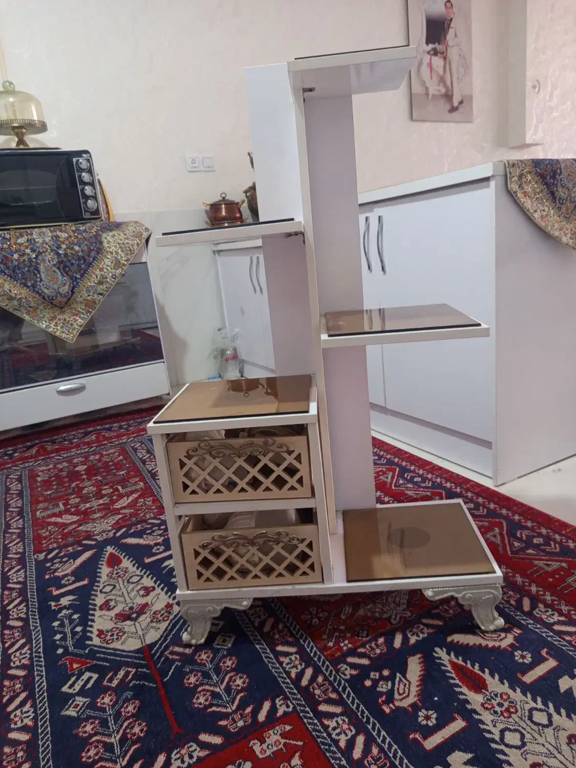 پایه قابلمه چوبی مقاوم سوالم|آب‌چکان و نظم‌دهنده ظروف|مشهد, مهدی آباد|دیوار