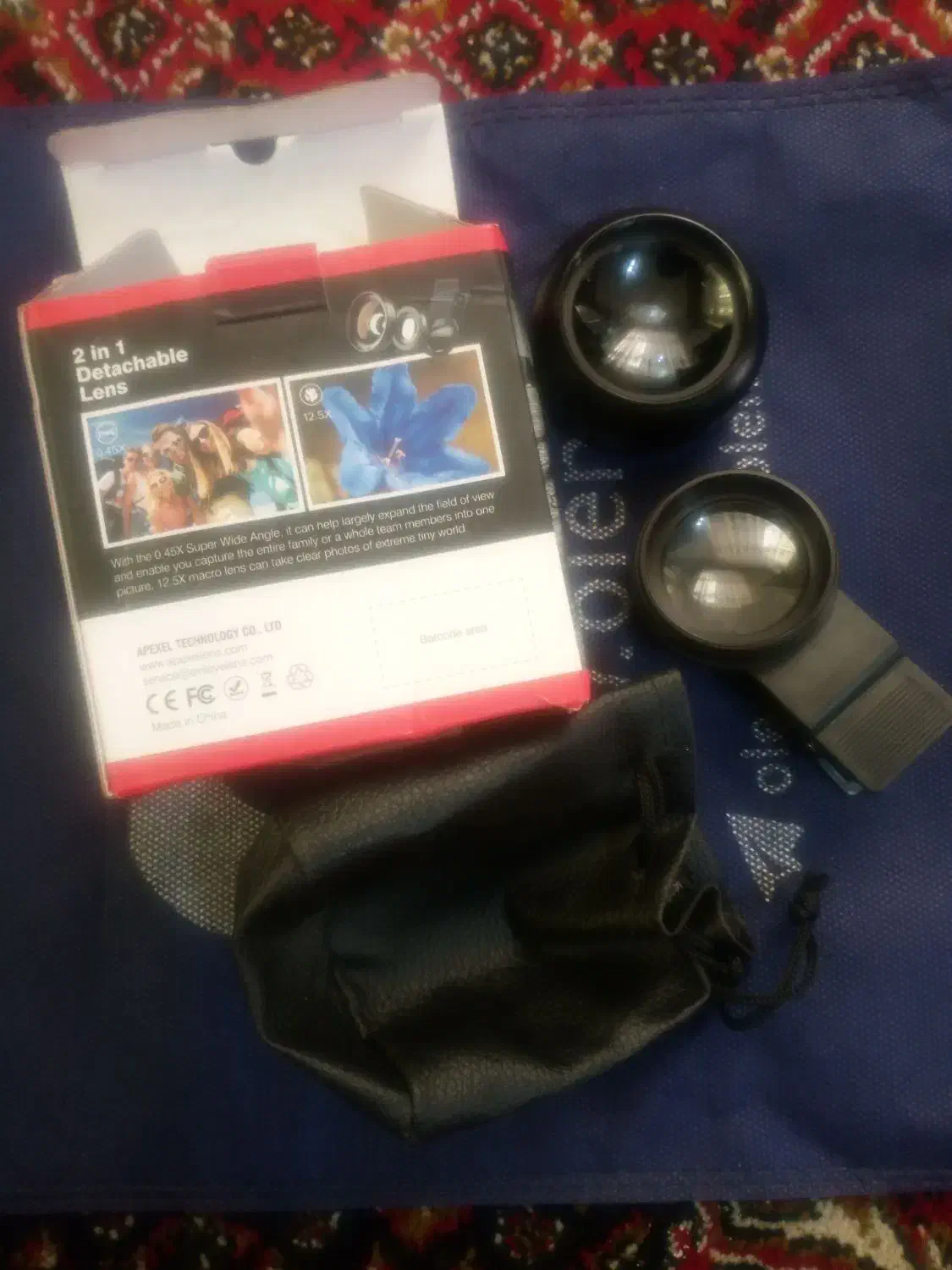 لنز واید-ماکرو Apexel|لوازم جانبی موبایل و تبلت|تهران, شهرک استقلال|دیوار