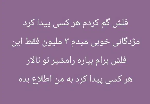 فلش گمشده|اشیا|آبادان, |دیوار