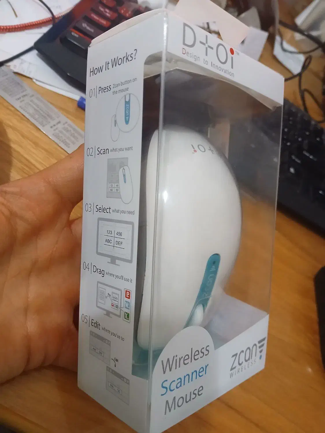 موس اسکنر دار بلوتوثی شارژی D + Oi|قطعات و لوازم جانبی رایانه|تهران, بریانک|دیوار