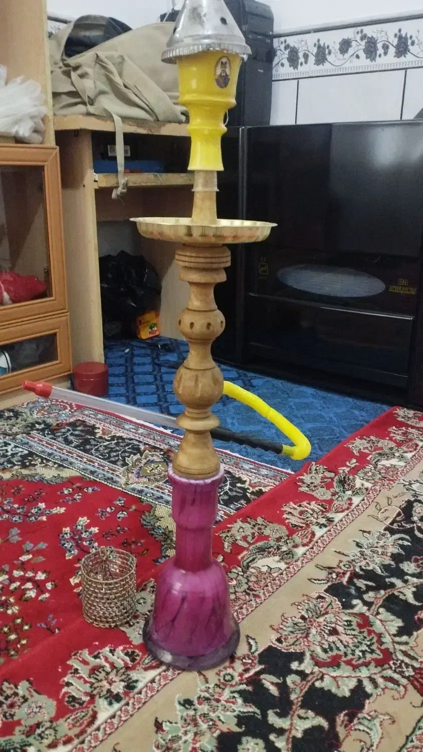 قلیان تنه گردو|زیورآلات و اکسسوری|کبودرآهنگ, |دیوار