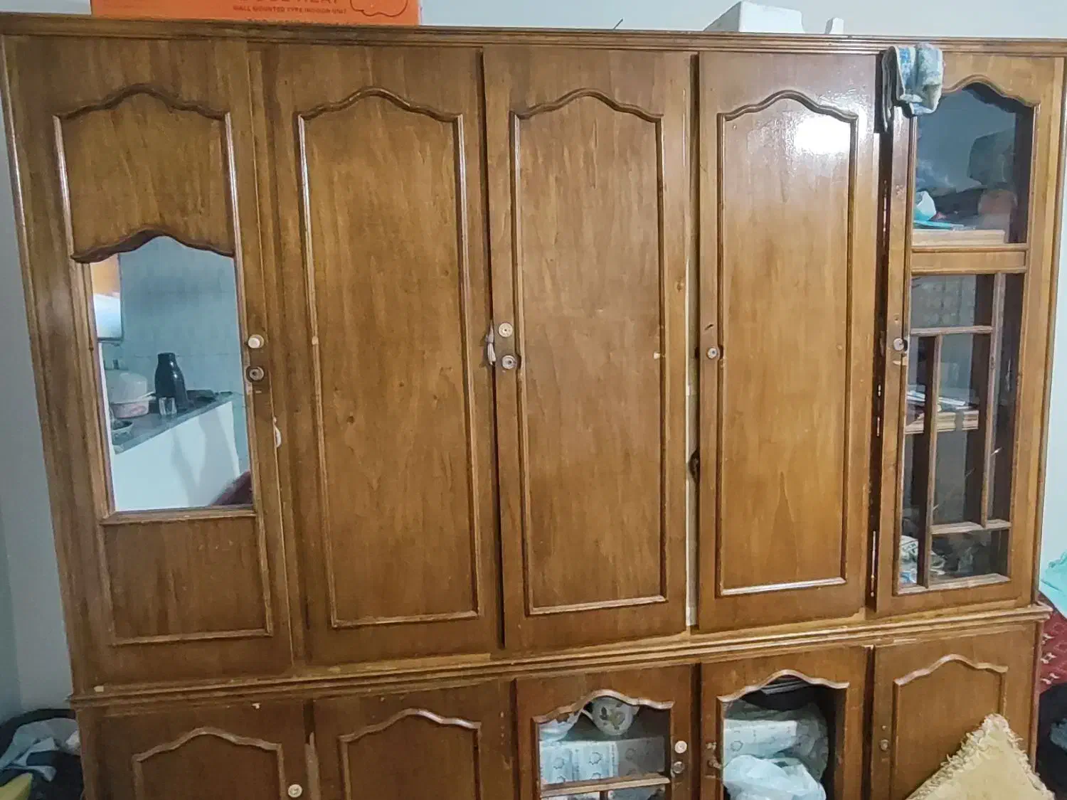 کمد چوبی اصل چوب|جاکفشی، کمد، دراور|گنبد کاووس, |دیوار