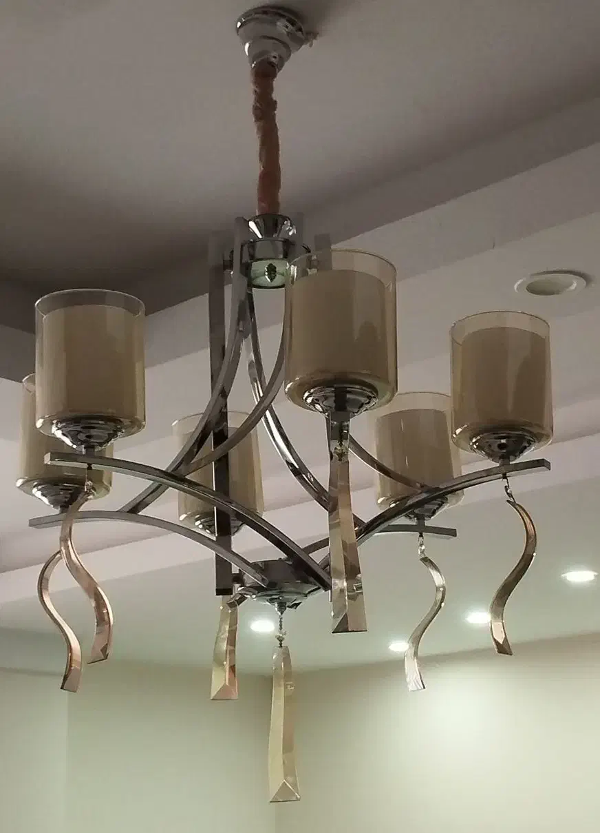 لوستر ۶ شاخه|لوستر و چراغ آویز|فردیس, قریشی|دیوار