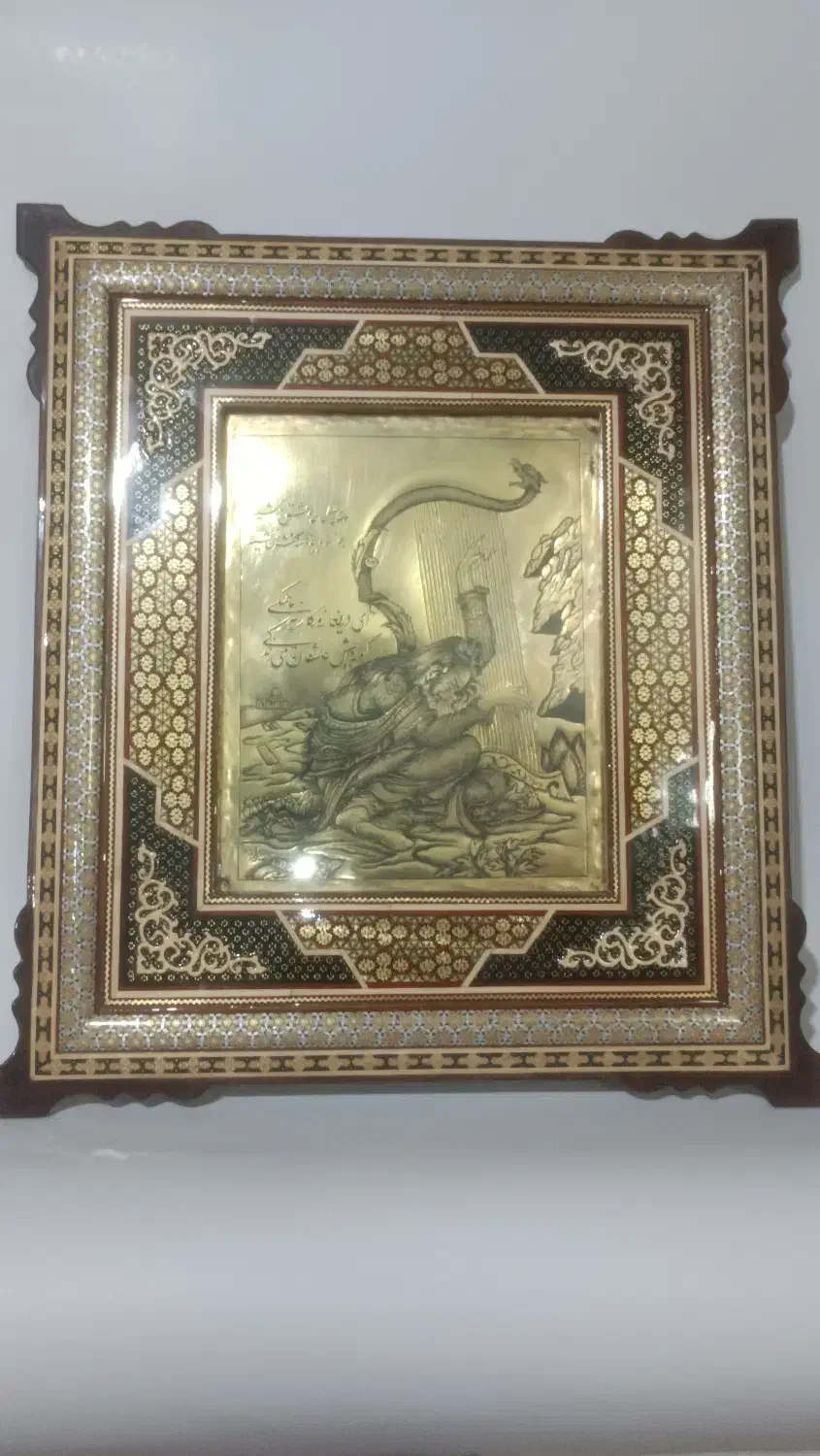 تابلو سیاه قلم قلمزنی|صنایع دستی و سایر لوازم تزئینی|تهران, هرندی|دیوار