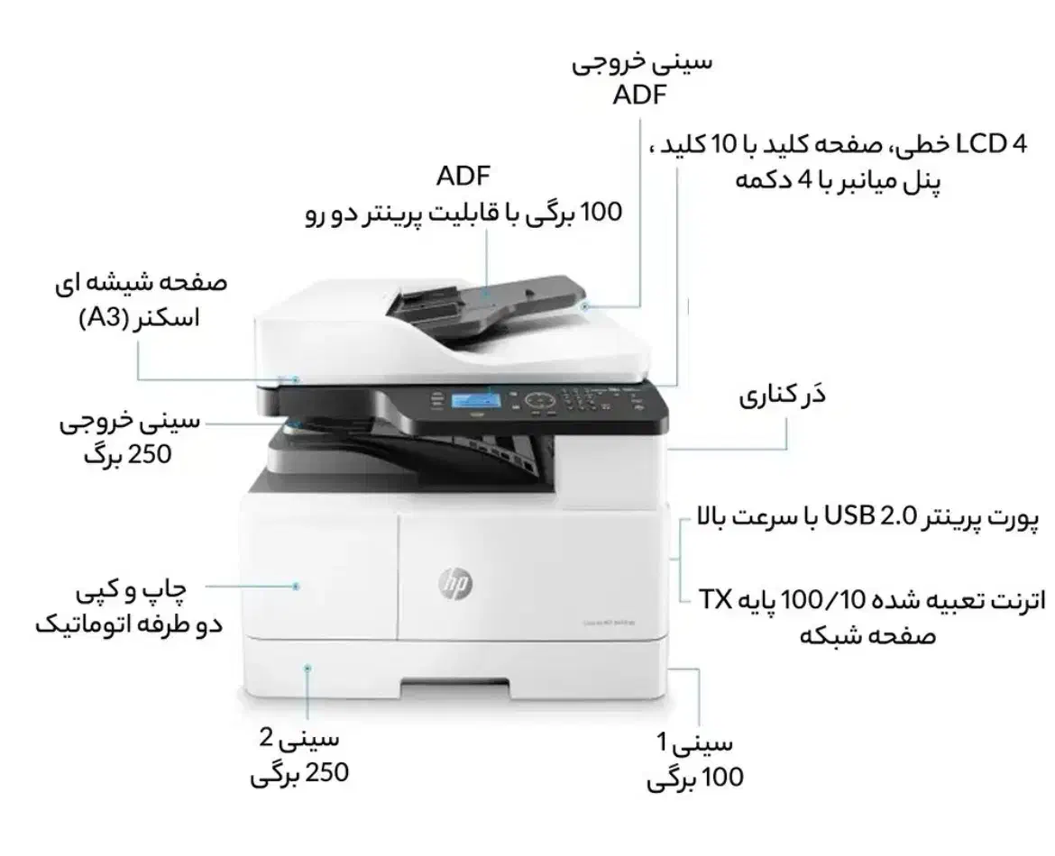 پرینتر اچ پی 443 nda|پرینتر، اسکنر، کپی، فکس|محمودآباد, |دیوار