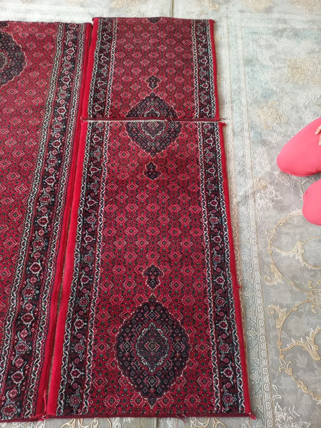کناره فرش لاکی طرح دار ۳عدد|فرش|بروجرد, |دیوار
