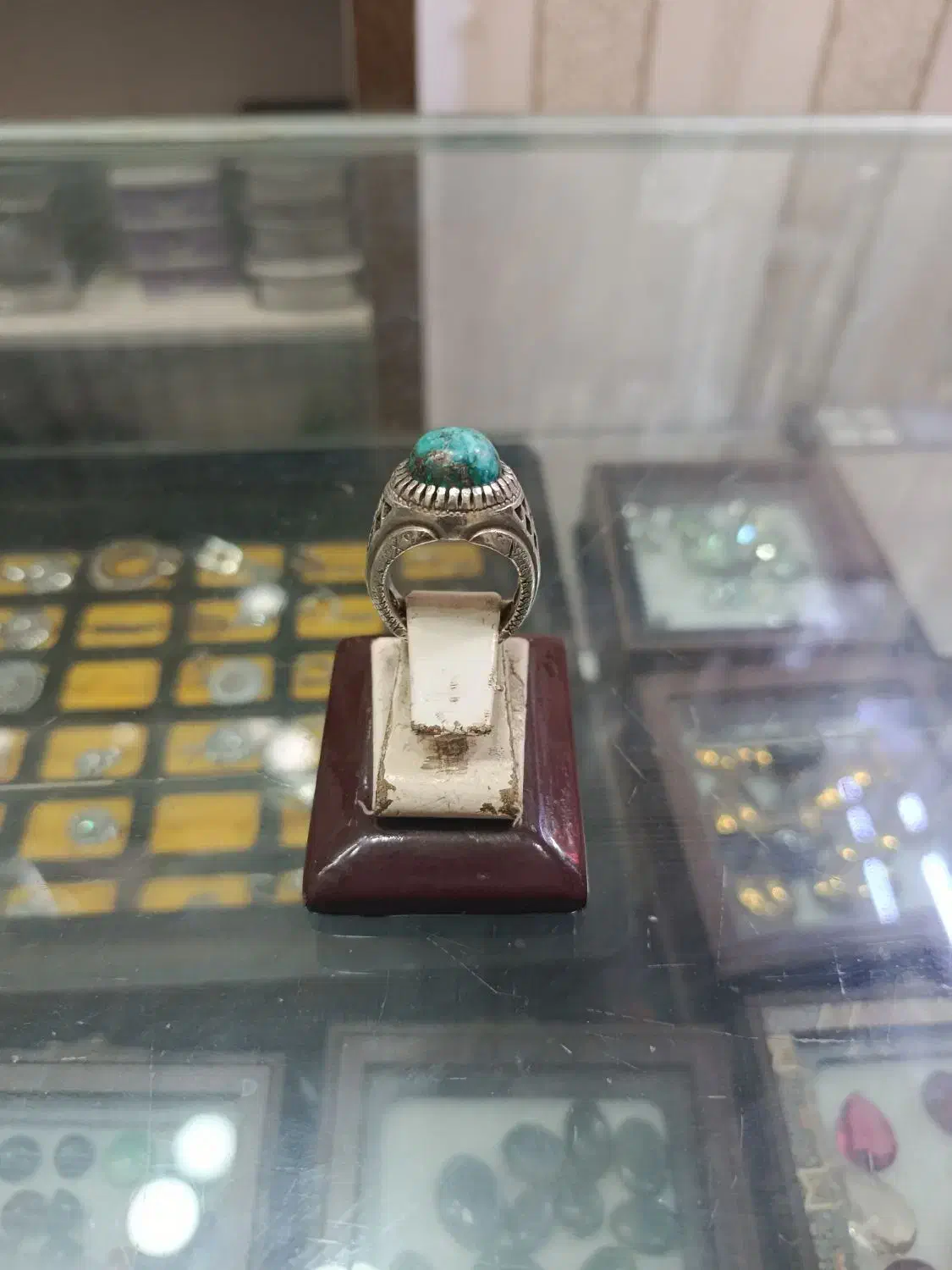 انگشتر فیروز نیشاپور اصیل|جواهرات|مراغه, |دیوار