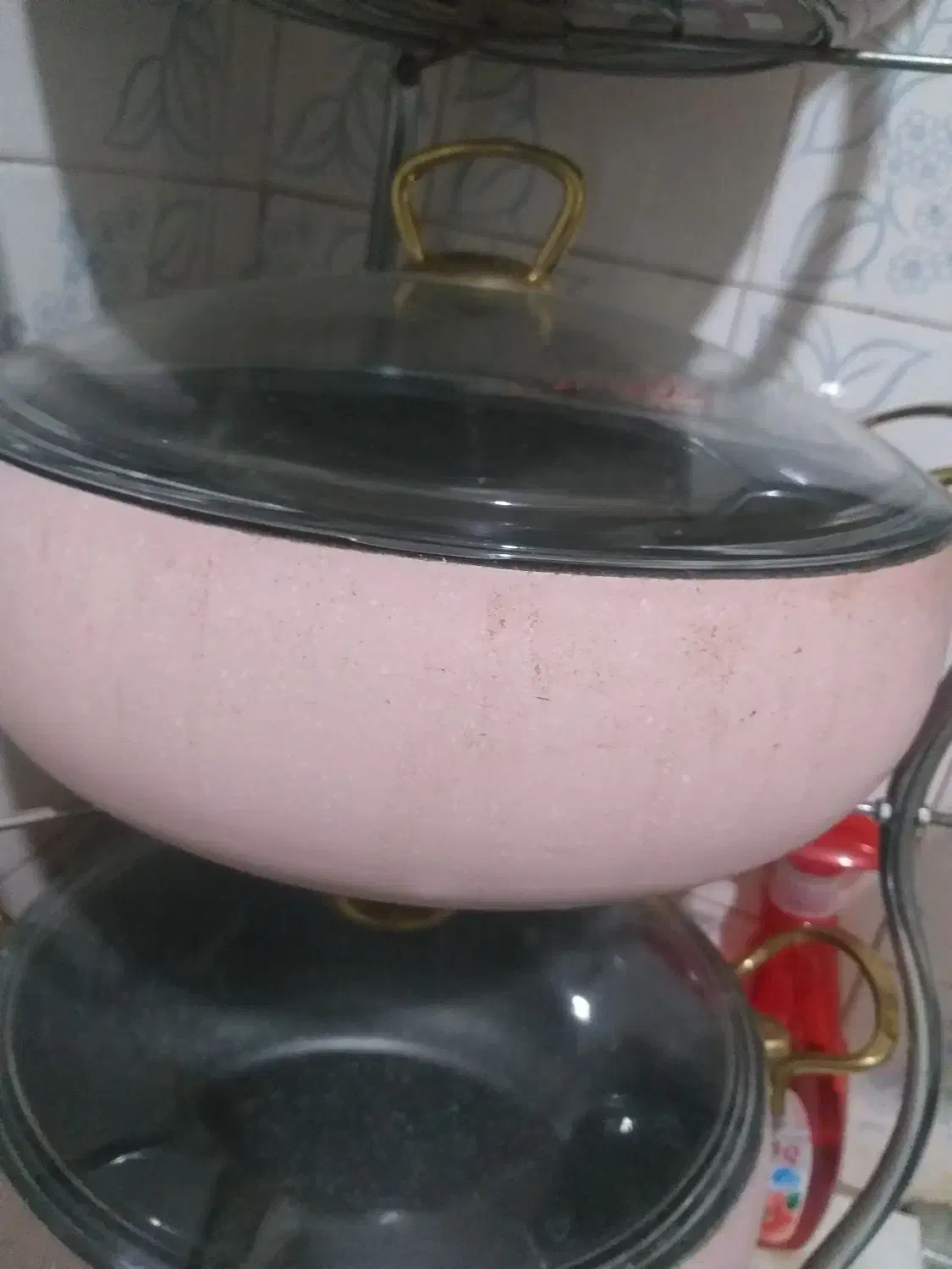 ماهیتابه کارکرده، چدن با پوشش تفلون|ظروف پختوپز|اصفهان, زاجان|دیوار