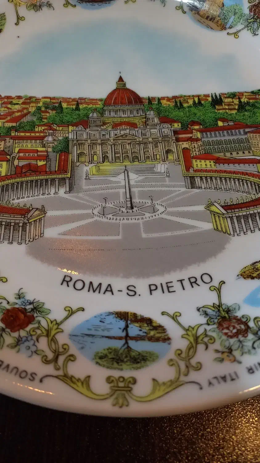 بشقاب تزئینی ایتالیایی|کلکسیون اشیاء عتیقه|تهران, تهرانپارس شرقی|دیوار