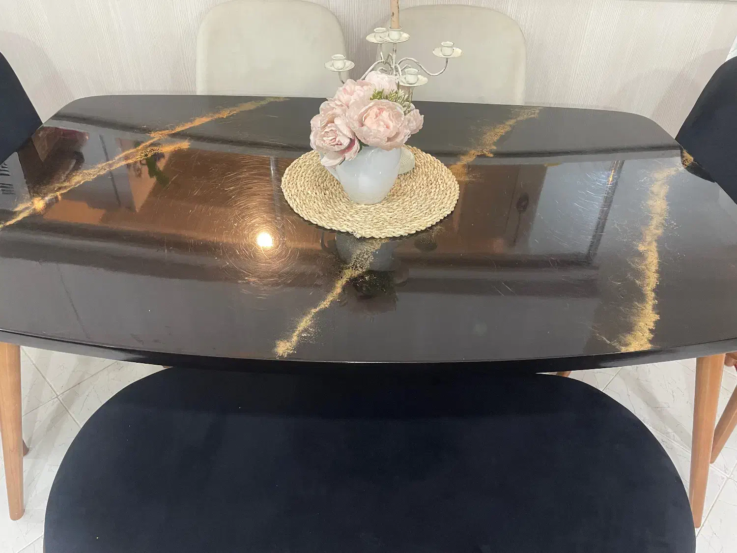 میز غذاخوری ۶ نفره|میز و صندلی غذاخوری|بندرعباس, |دیوار