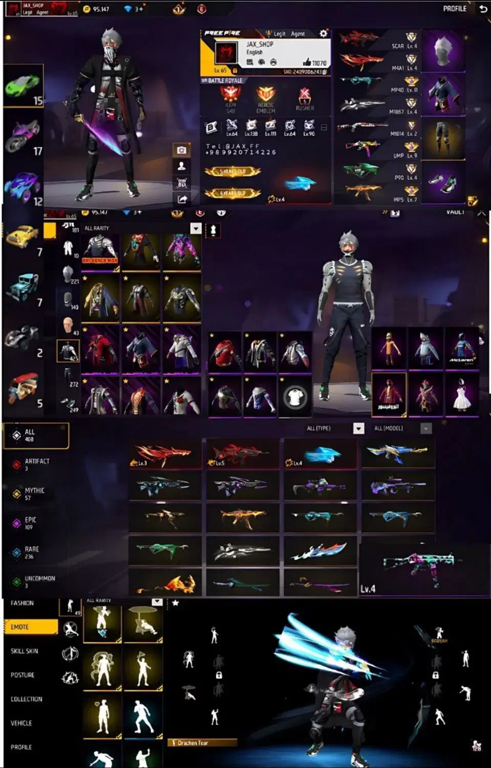 اکانت فری فایر|کنسول، بازی ویدئویی و آنلاین|شاندرمن, |دیوار