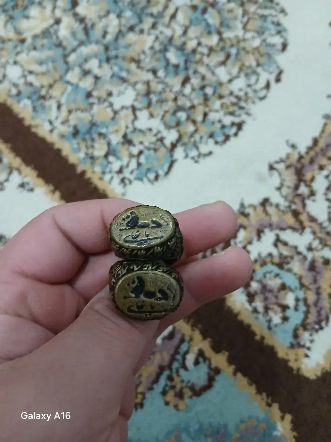 انگشتر شیرنشان و مهر|کلکسیون اشیاء عتیقه|میاندوآب, |دیوار