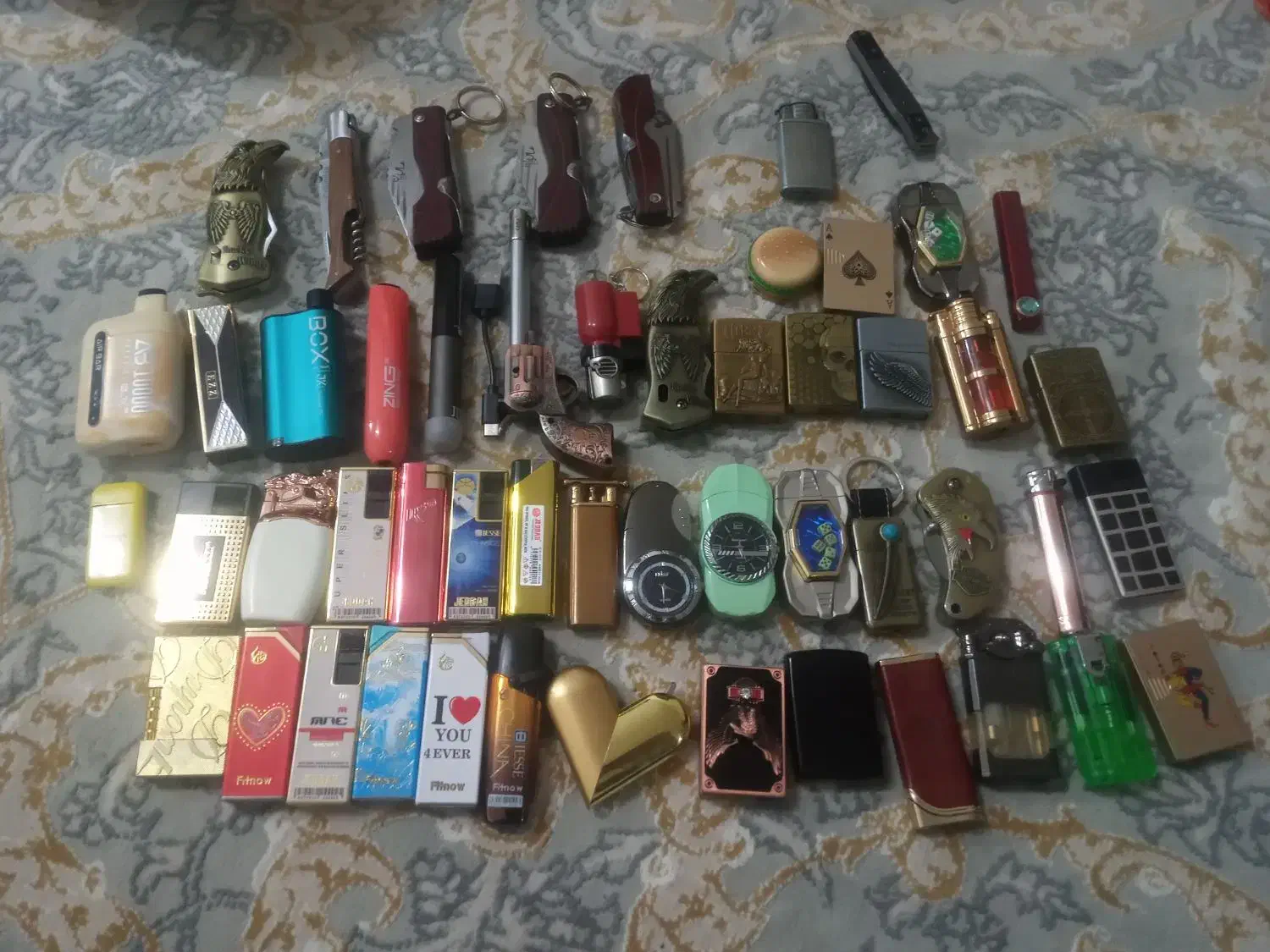 فندک عتیقه همه باهم به فروش میرسند|کلکسیون اشیاء عتیقه|فارسان, |دیوار