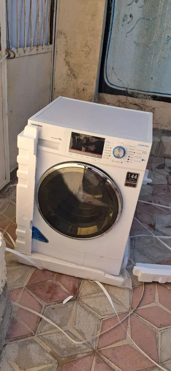 ماشین لباسشویی پاکشوما در حد نو ۹ کیلویی|ماشین لباسشویی و خشککن لباس|دیواندره, |دیوار