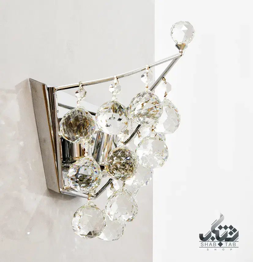 لوستر کریستالی|لوستر و چراغ آویز|بومهن, |دیوار