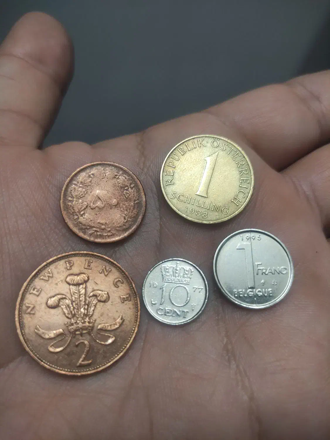 سکه های اروپایی قدیمی|کلکسیون سکه، تمبر، اسکناس|گرگان, |دیوار