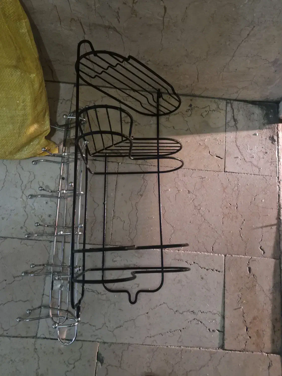 قفسه تمام استیل مشکی کنج برای حمام|لوازم حمام|تهران, تهرانپارس شرقی|دیوار