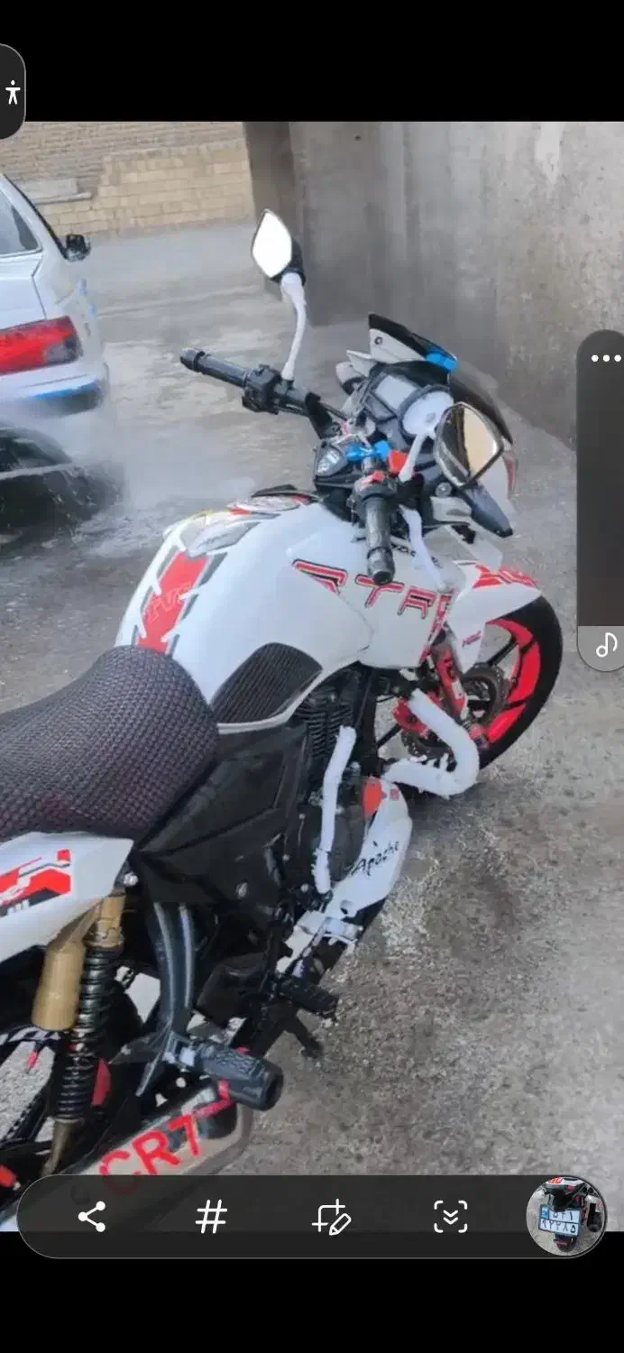 موتور آپاچی 95|موتورسیکلت|خرم‌آباد, |دیوار