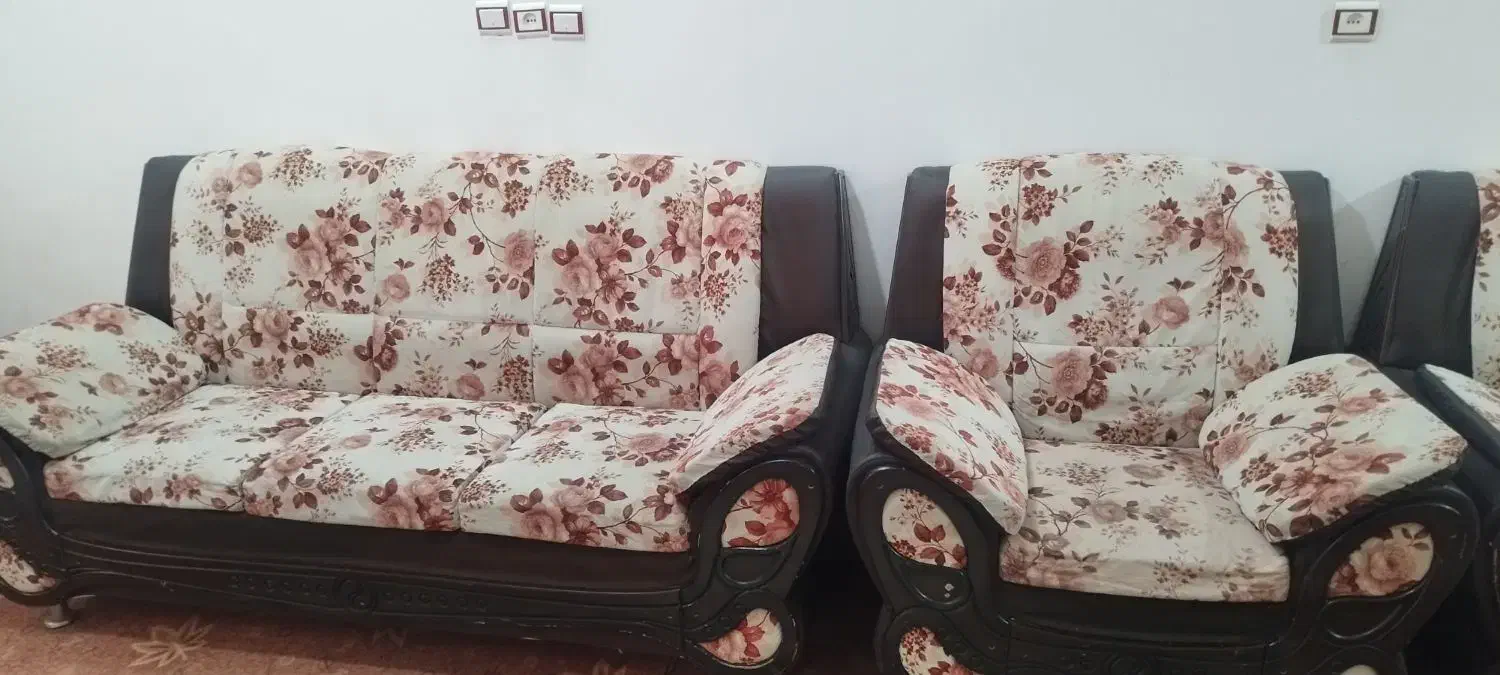 مبلمان راحتی ۷نفره|مبلمان خانگی و میز عسلی|قم, محمد آباد|دیوار