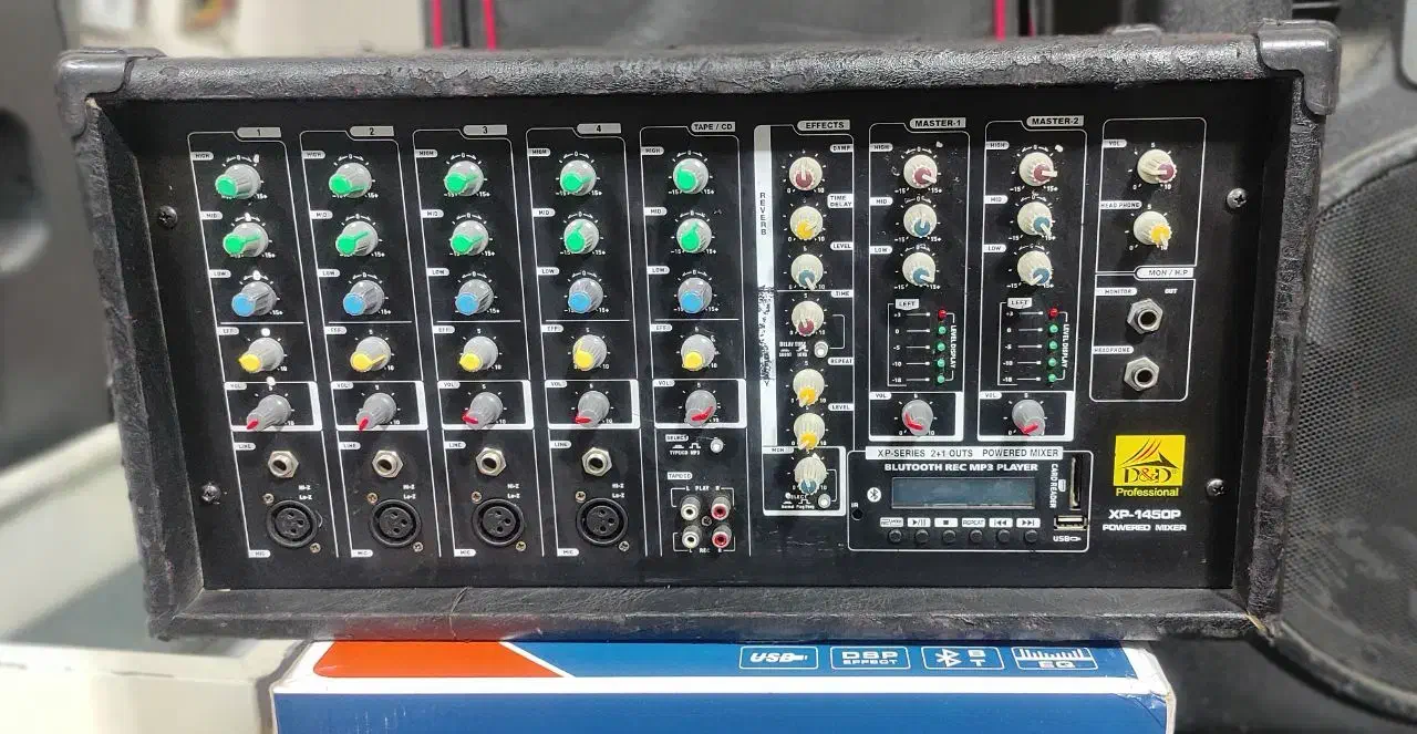 پاور میکسر  D&D دبل افکت پینگ پنگی دو آمپلی|سیستم صوتی خانگی|تهران, دهکده المپیک|دیوار