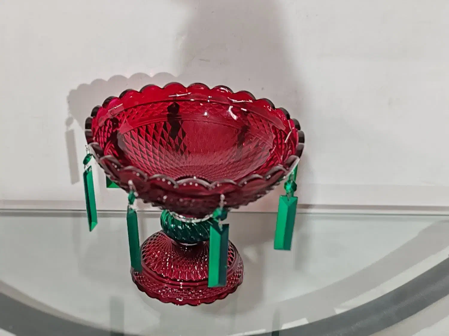 ظروف بلوری کریستال لاستر رنگی شب چله یلدایی لاستر|صنایع دستی و سایر لوازم تزئینی|تهران, بهارستان|دیوار