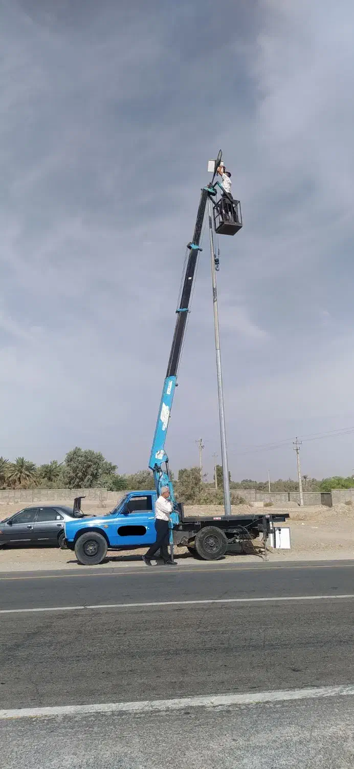 خدمات نیسان جرثقیل 2 تن دکل بلند دارای سبد وکفی|خدمات حمل و نقل|ایرانشهر, |دیوار