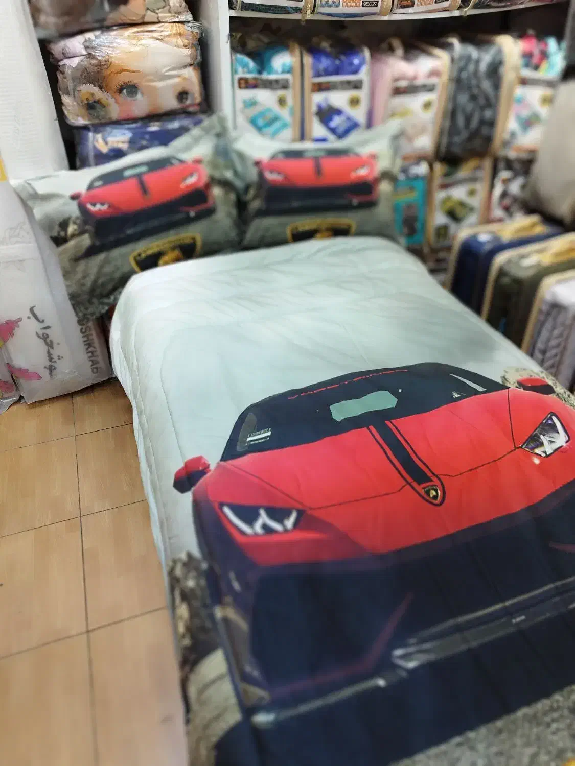 روتختی لامبورگینی جنس شانل مخمل|رختخواب، بالش، پتو|اهواز, گلستان|دیوار