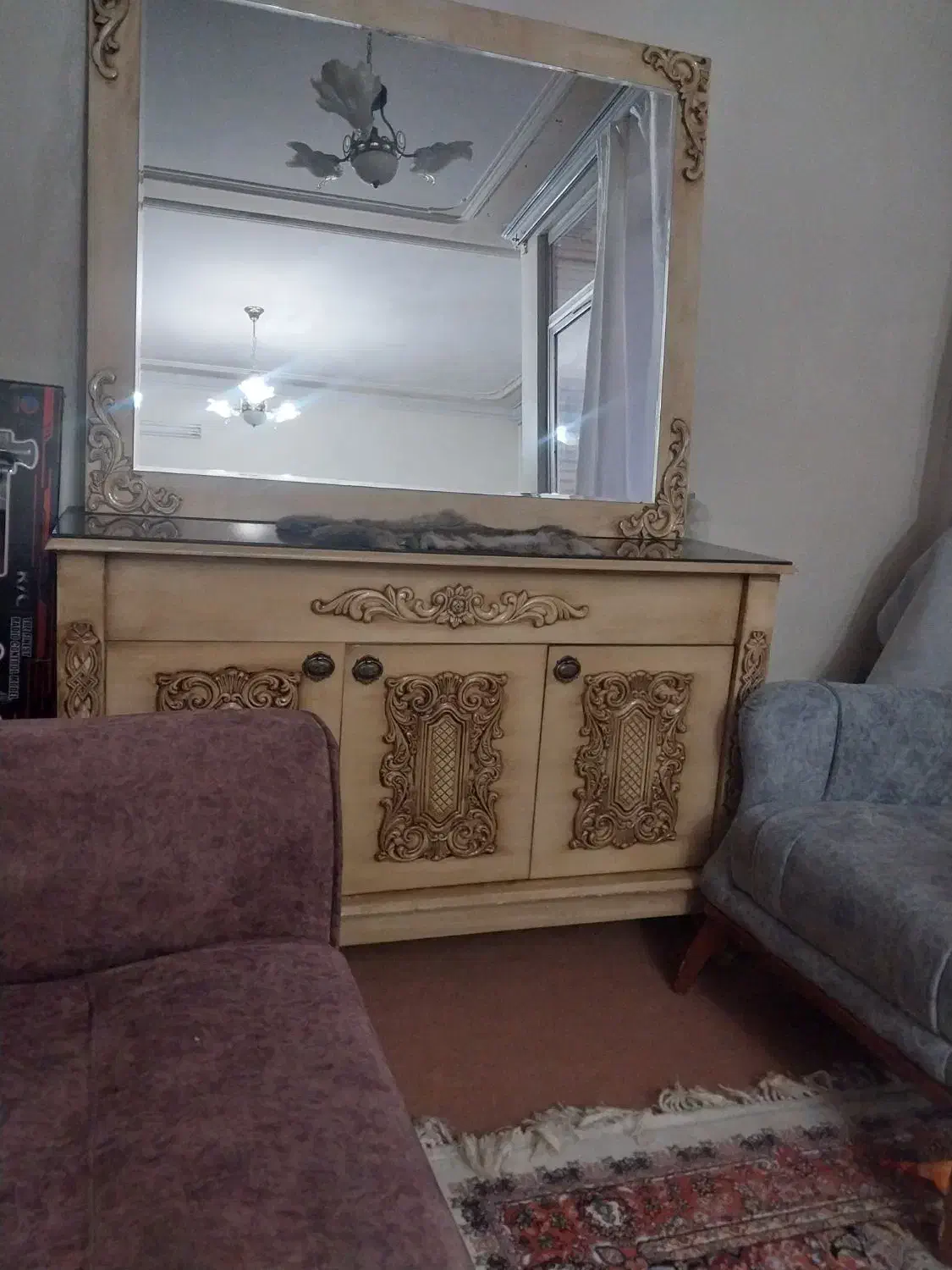 آینه کنسول|بوفه، ویترین، کنسول|تبریز, |دیوار