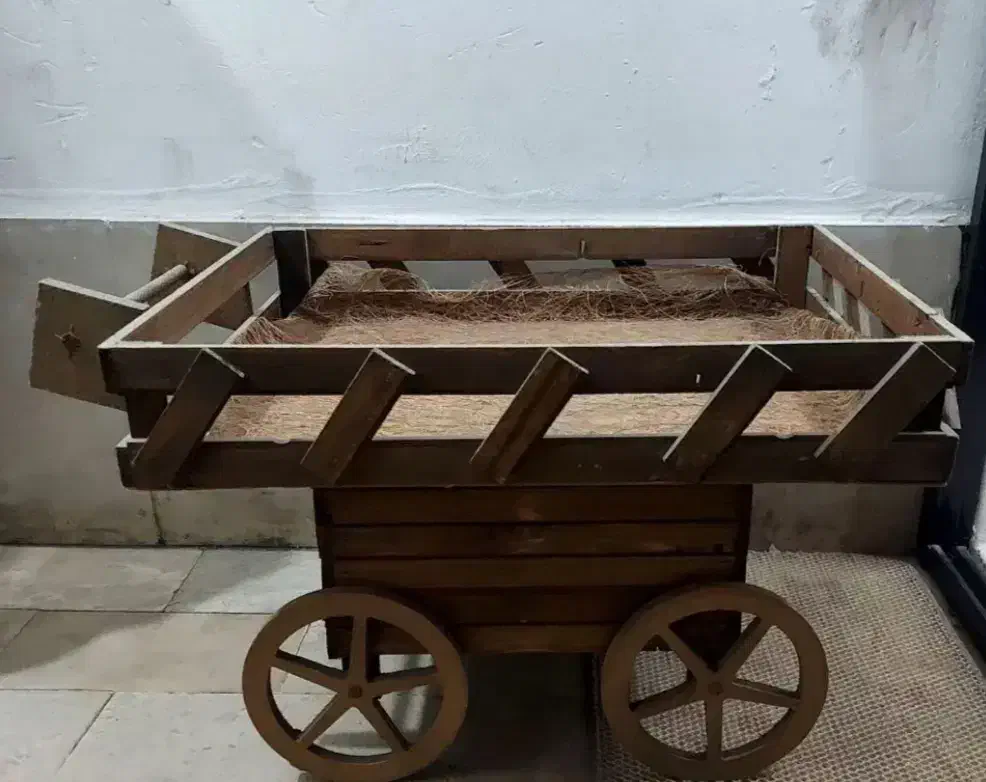 گاری چوبی دکوری میوه یلدا|صنایع دستی و سایر لوازم تزئینی|ری, شهید بهشتی|دیوار