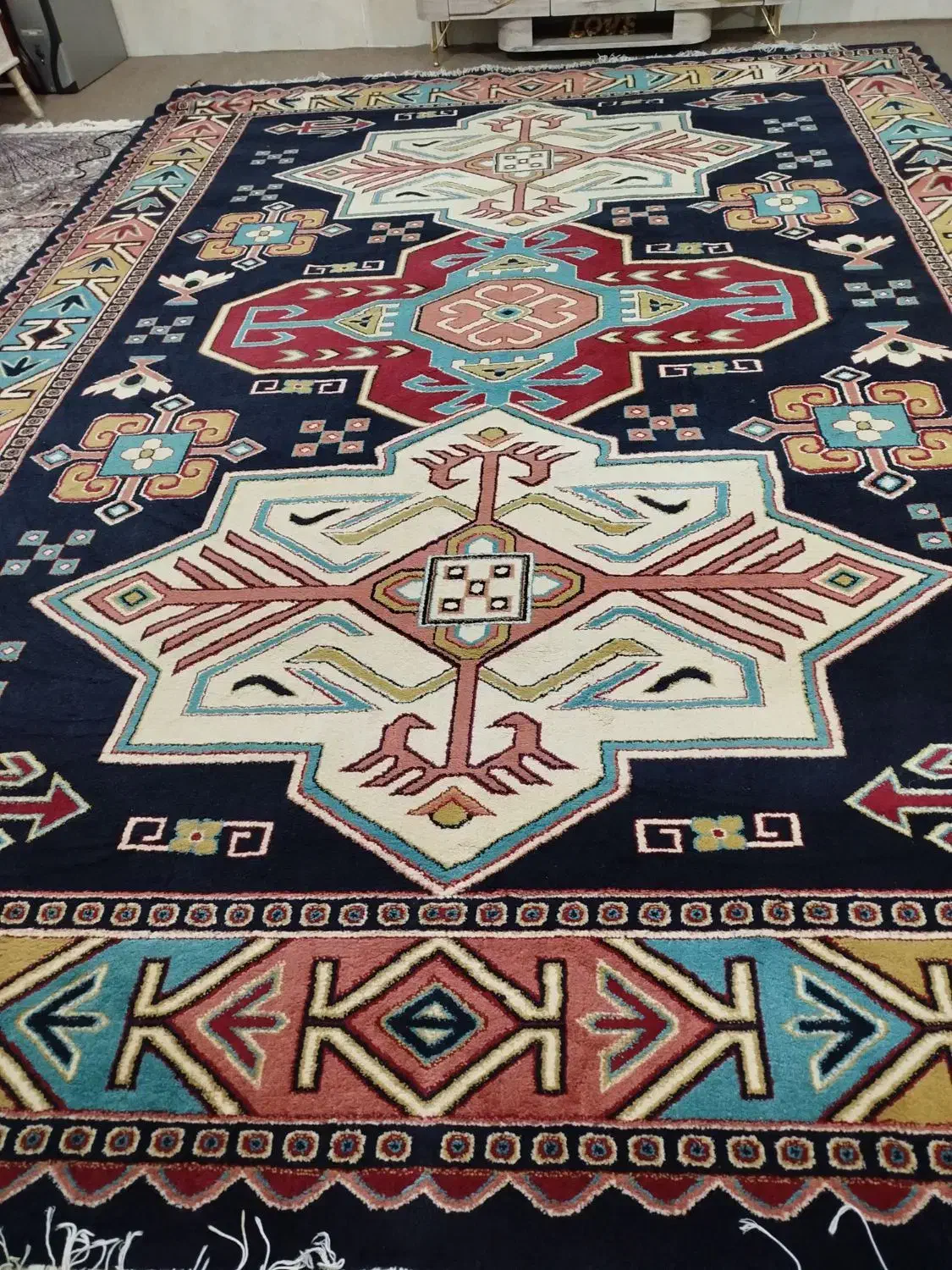 گلیم فرش|گلیم، جاجیم، گبه|ایلام, |دیوار