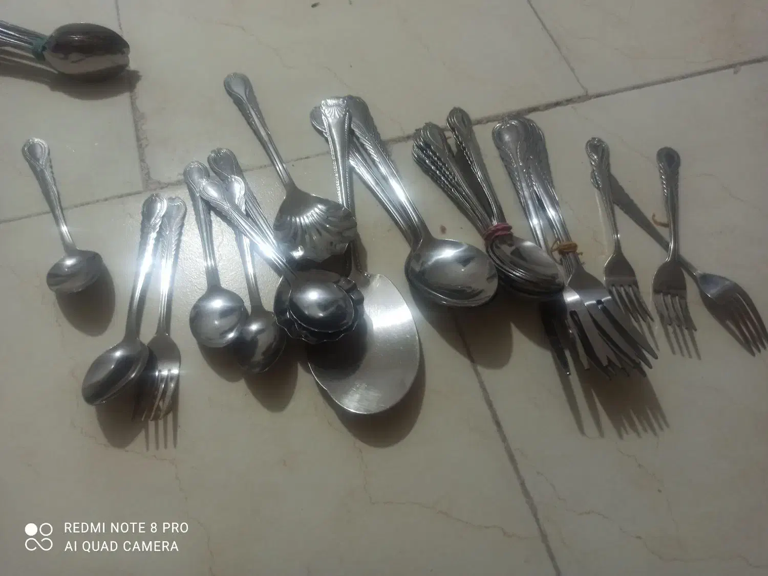 قاشق و چنگال غذا خوری میوه خوری|ظروف سرو و پذیرایی|فولادشهر, C1|دیوار