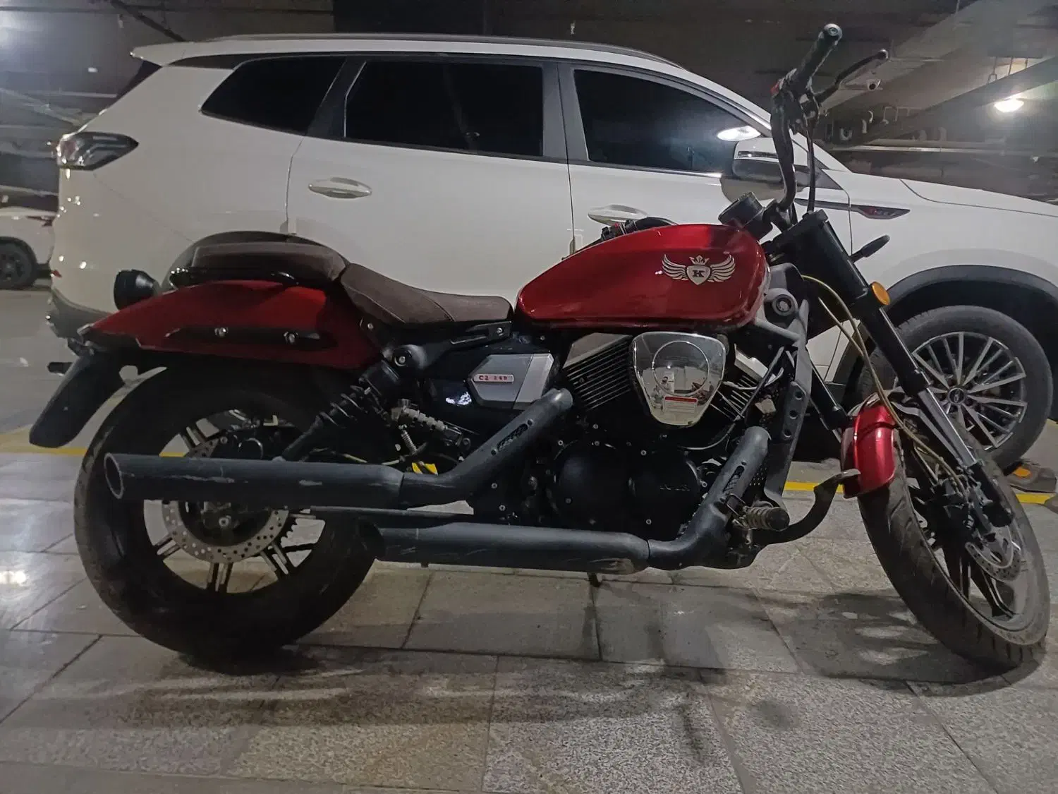 موتورسیکلت|موتورسیکلت|ری, علایین|دیوار