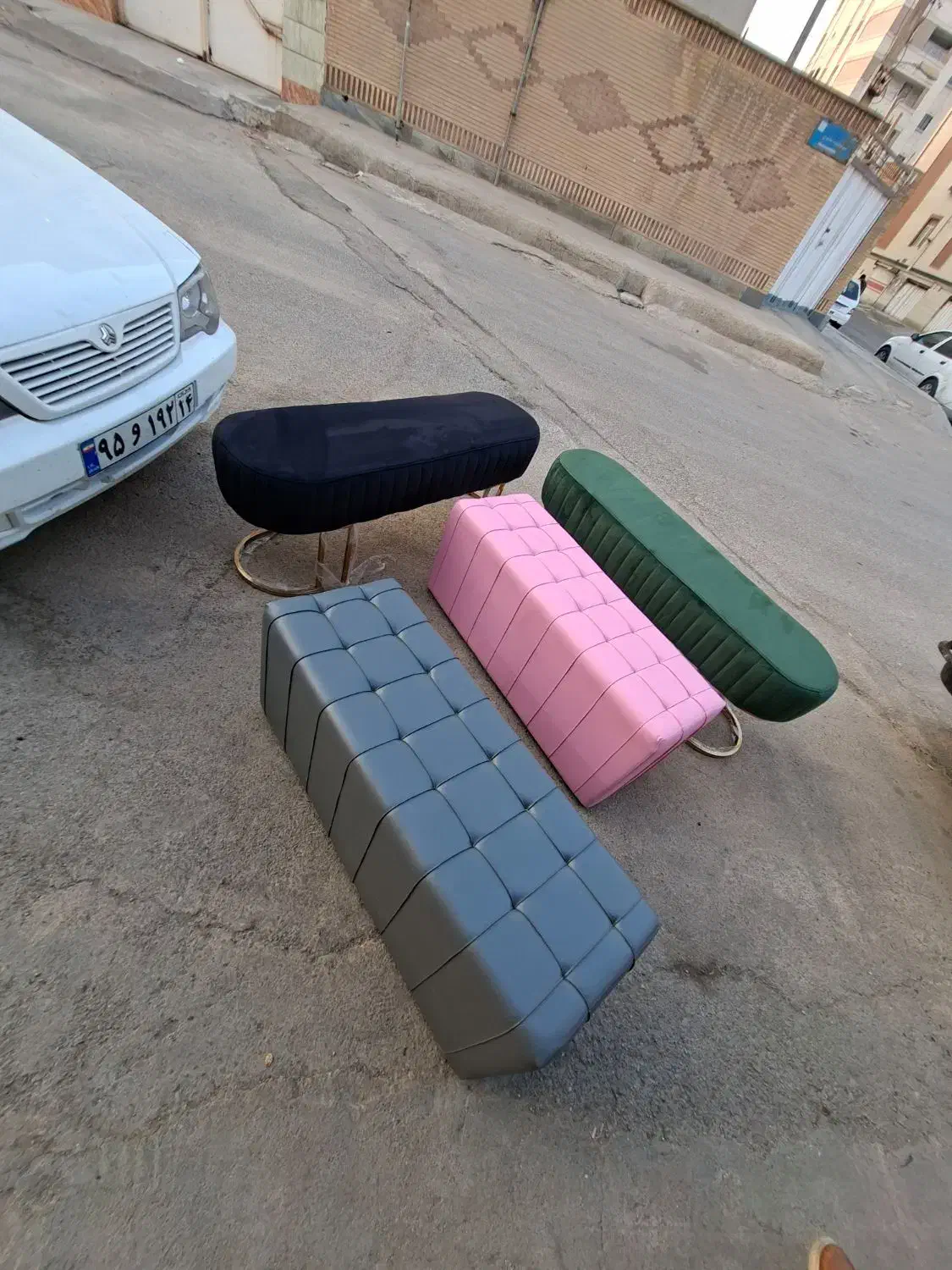 پاف مبل انتظار سالن آرایشگاهی چرم پارچه )رضا)|آرایشگاه و سالنهای زیبایی|اهواز, فولادشهر|دیوار