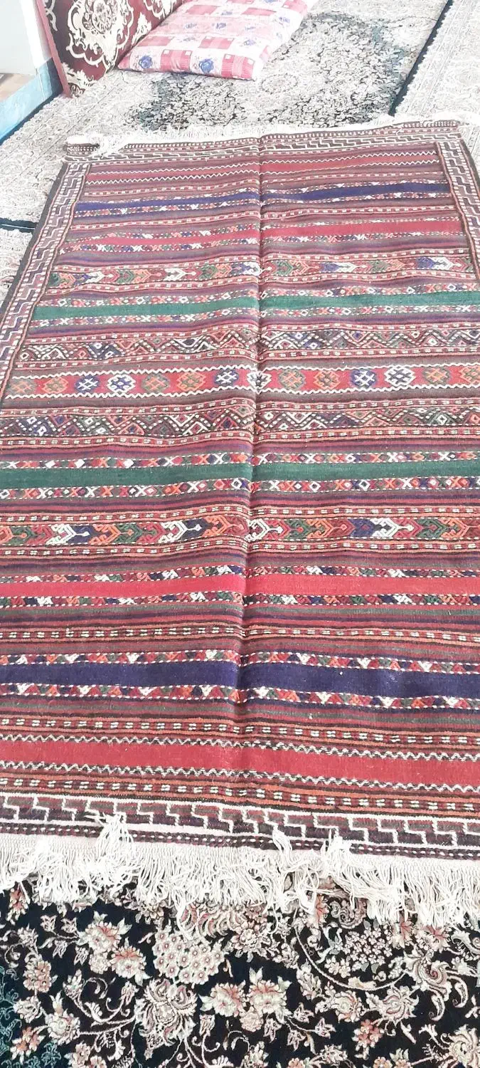 گیلیم دست باف|گلیم، جاجیم، گبه|قوچان, |دیوار