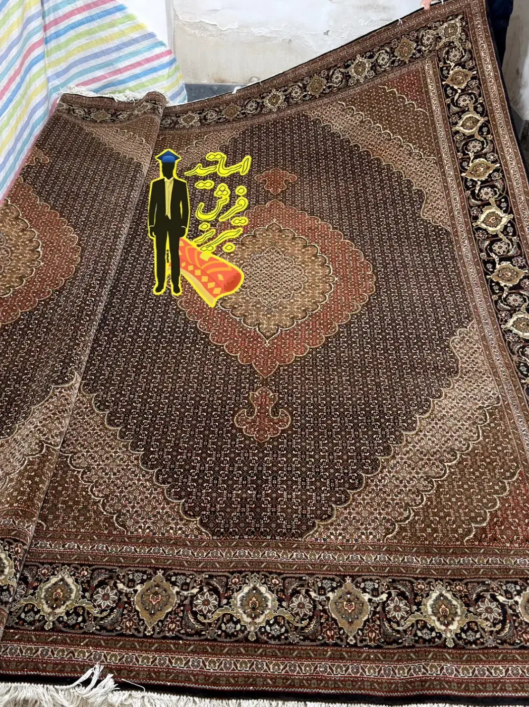 فرش جفت ۹ متر ماهی۴۲رج خوی(اقساطبدون بهره1ساله)|فرش|تبریز, |دیوار