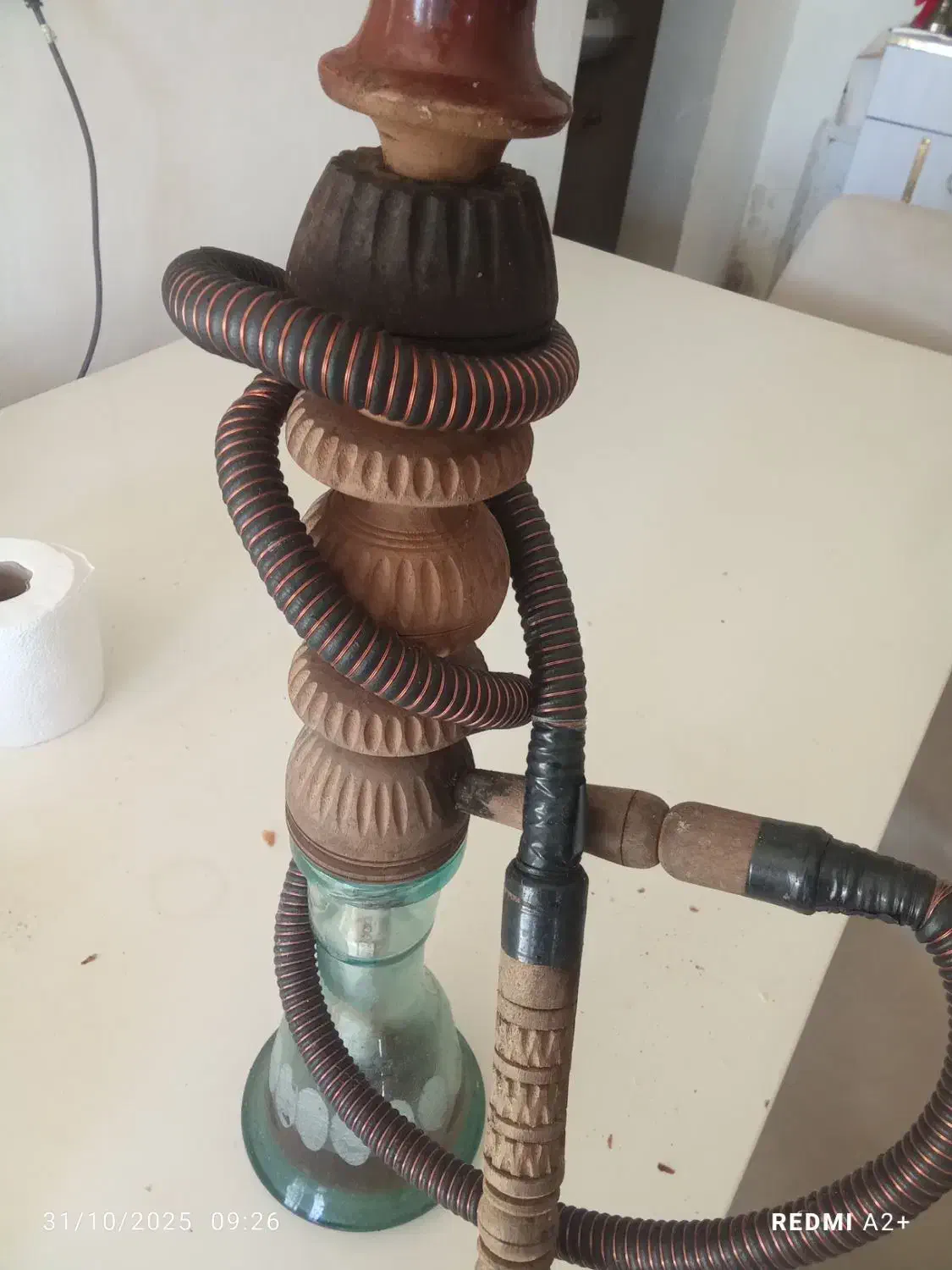 قلیان چوبی|صنایع دستی و سایر لوازم تزئینی|آستارا, |دیوار